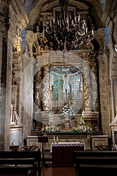 Altar in the cathedral of santiago photo