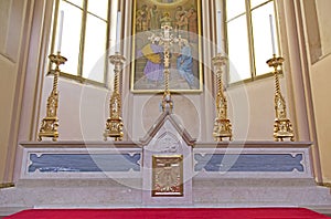 Altar in the church