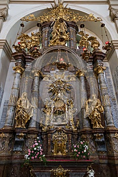 Altar at the Church of Our Lady Victorious in Prague