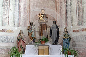 Altar in the Church of Saint Anthony of Padua in Bucica, Croatia
