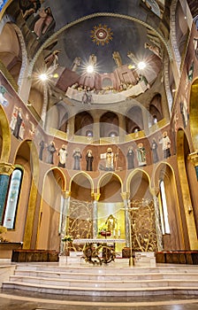 Altar church santa rita da cascia Cascia Italy photo