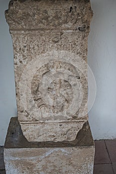 Altar dedicated to Dracon the first recorded democratic legislator of ancient Athens, Greece