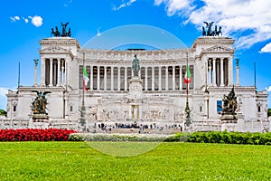 Altar of the Fatherland monument to Victor Emmanuel II the first king of Italy in Venice Square Rome, Italy