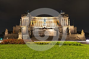 Altar of the Fatherland,The National Monument to Vittorio Emanuele II at night