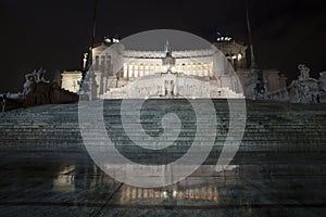 Altar of the fatherland temple (Piazza Venezia - Roma) Night