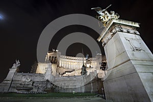 Altar of the fatherland temple (Piazza Venezia - Roma) Night