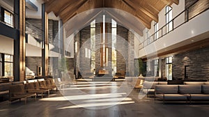 altar interior church building