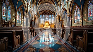 altar interior church building