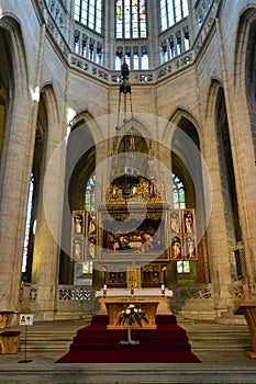 The Altar - Interior Of St Barbara`s Church, Kutna Hora, Czech Republic photo
