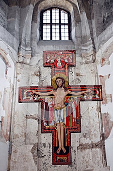 Altar with Jesus in orthodox church