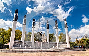 Altar a la Patria, Monumento a los Ninos Heroes in Chapultepec park, Mexico City