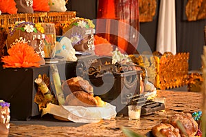 Altar of offerings - DeathÃÂ´s day in Mexico photo