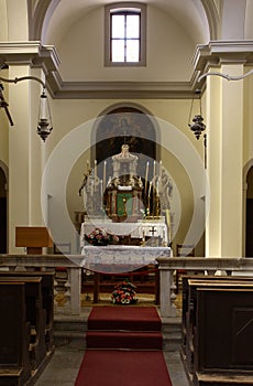 Oltár v starý kostol 