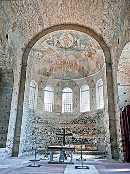 altar orthodox church from 1200 in thessaloniki