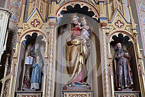 Altar of Our Lady in the church of Saint Matthew in Stitar, Croatia