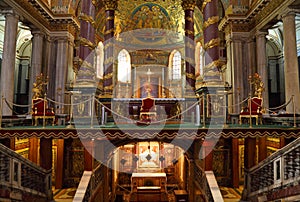 Altar in Papal Basilica of Saint Mary Major photo
