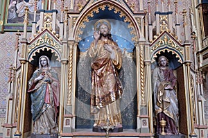 Altar of the Sacred Heart of Jesus in the church of Saint Matthew in Stitar, Croatia