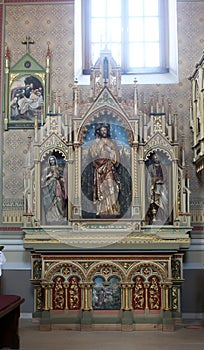 Altar of the Sacred Heart of Jesus in the church of Saint Matthew in Stitar, Croatia