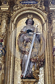 Altar of Saint Catherine of Alexandria in the church of St. Leodegar in Lucerne