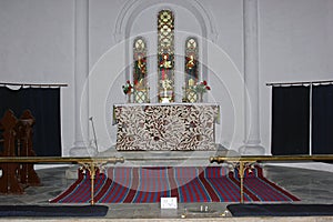 Altar At Saint John`s Church, Dalhousie, Himachal Pradesh, India