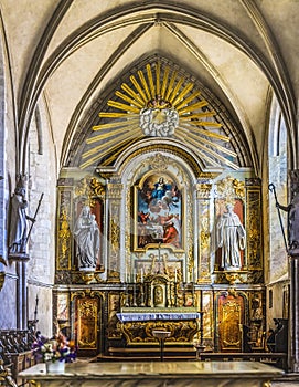 Altar Saint Mary Church Basilica St Marie Eglise Normandy France photo