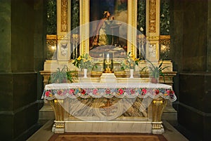 Altar in Saint Stephen Basilica, Budapest