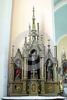 Altar of St. Anthony of Padua at St. Roch Church in Luka, Croatia