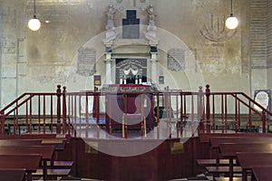Altar in synagogue