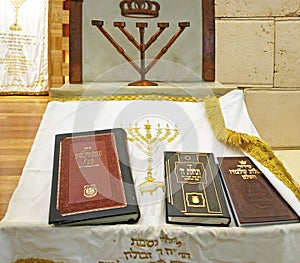 Altar in the synagogue.