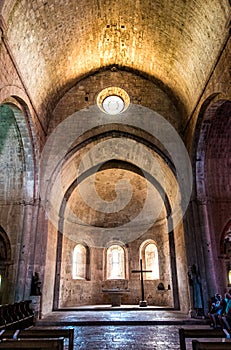 Altar of the Thonoret abbey in the Var in France