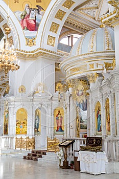 The altar of the Transfiguration Cathedral in Odessa, Ukraine