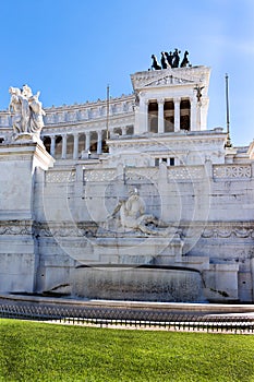 The altare della patria or altar of the fatherland