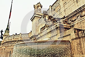 Altare della Patria fountain Rome Italy