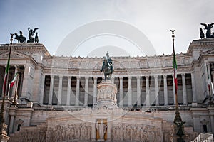 Altare della Patria, National Monument to Victor Emmanuel II, Rome, Italy.