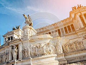 The Altare della Patria in Rome , Italy