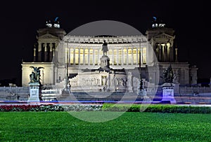 Altare della Patria in Rome by night