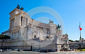 Altare della Patria - Victor Emmanuel II Monument at Piazza Venezia Venice Square and Capitoline Hill in Rome in Italy