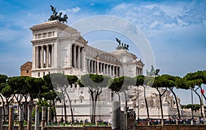 Altare della Patria - Victor Emmanuel II Monument at Piazza Venezia Venice Square and Capitoline Hill in Rome in Italy