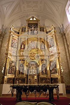 Altarpiece of the Church of Carrion de los Condes in Palencia, Spain photo