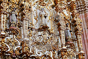 Altarpiece at virgen del carmen church in san luis potosi, mexico III