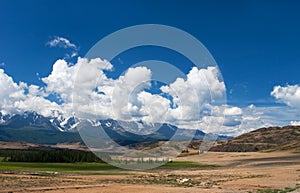 Altay mountains and Kuray steppe