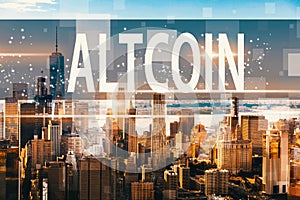 Altcoin with the Manhattan, NY photo