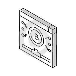 altcoin digital coin isometric icon vector illustration photo