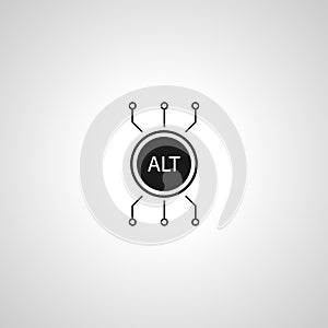 altcoin simple isolated icon. altcoin simple isolated vector icon. altcoin simple isolated vector icon