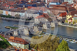 Alte Mainbrucke old bridge, Wurzburg, Germany photo