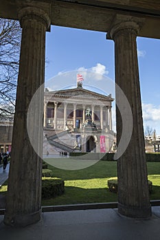 Alte Nationalgalerie and courtyard in Berlin