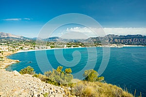 Altea and Albir view from Serra Gelada Natural Park, Spain photo