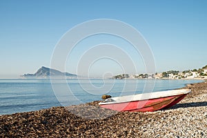 Altea bay with fishing boats