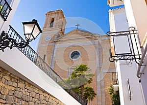 Altea old village Church typical Mediterranean