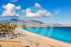 Altea Playa del Albir of white stones in Alicante